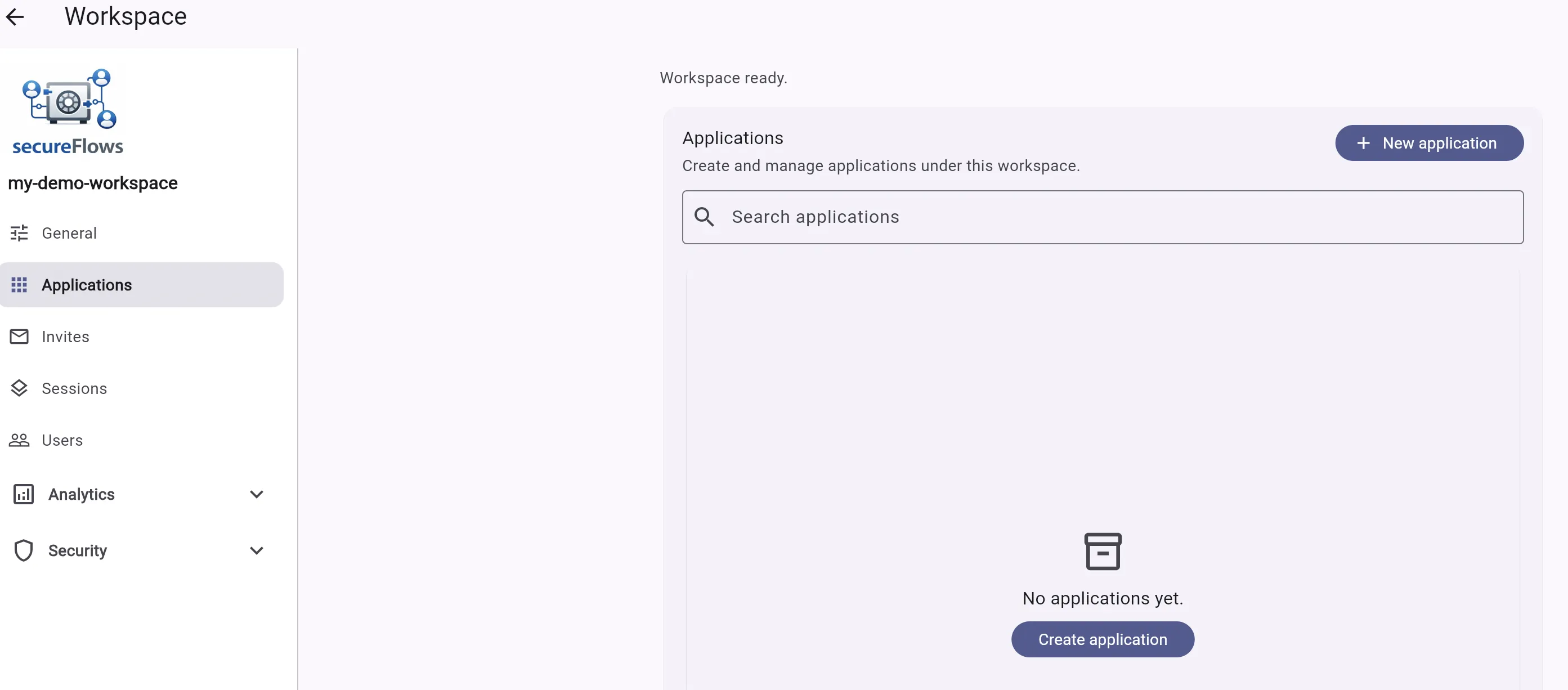 Applications tab